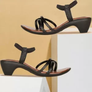 Bata  Women Wedges Sandal  (Black , 3)